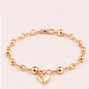 Pulseira Bolinhas Coração