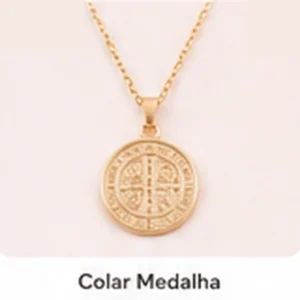 Colar Medalha São Bento